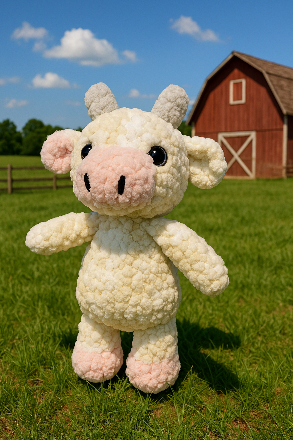 Crochet plush cat